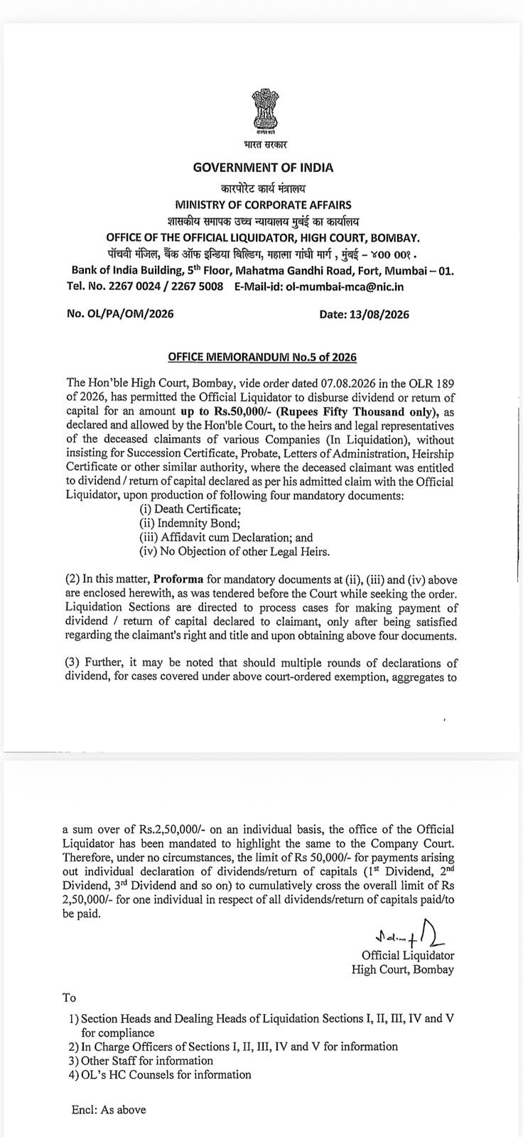 Other Notice
